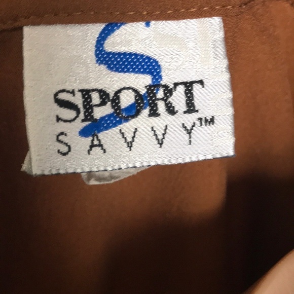 Sport Savvy Leopard Animal Print Brown Western Top - Picture 4 of 6